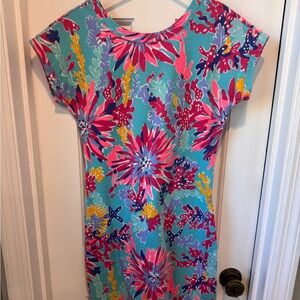 Lilly Pulitzer Floral Print Dress in Vibrant Colors
